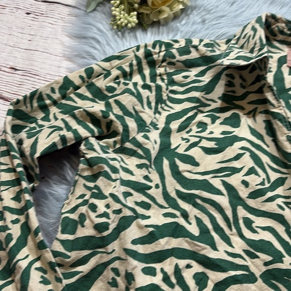 Show Me Your Mumu Green Zebra Print Pajama Set sz S - Picture 3 of 12